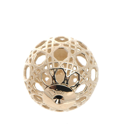 Christian Dior Cannage Mise En Dior Tribal Earrings Gold 5 of 5