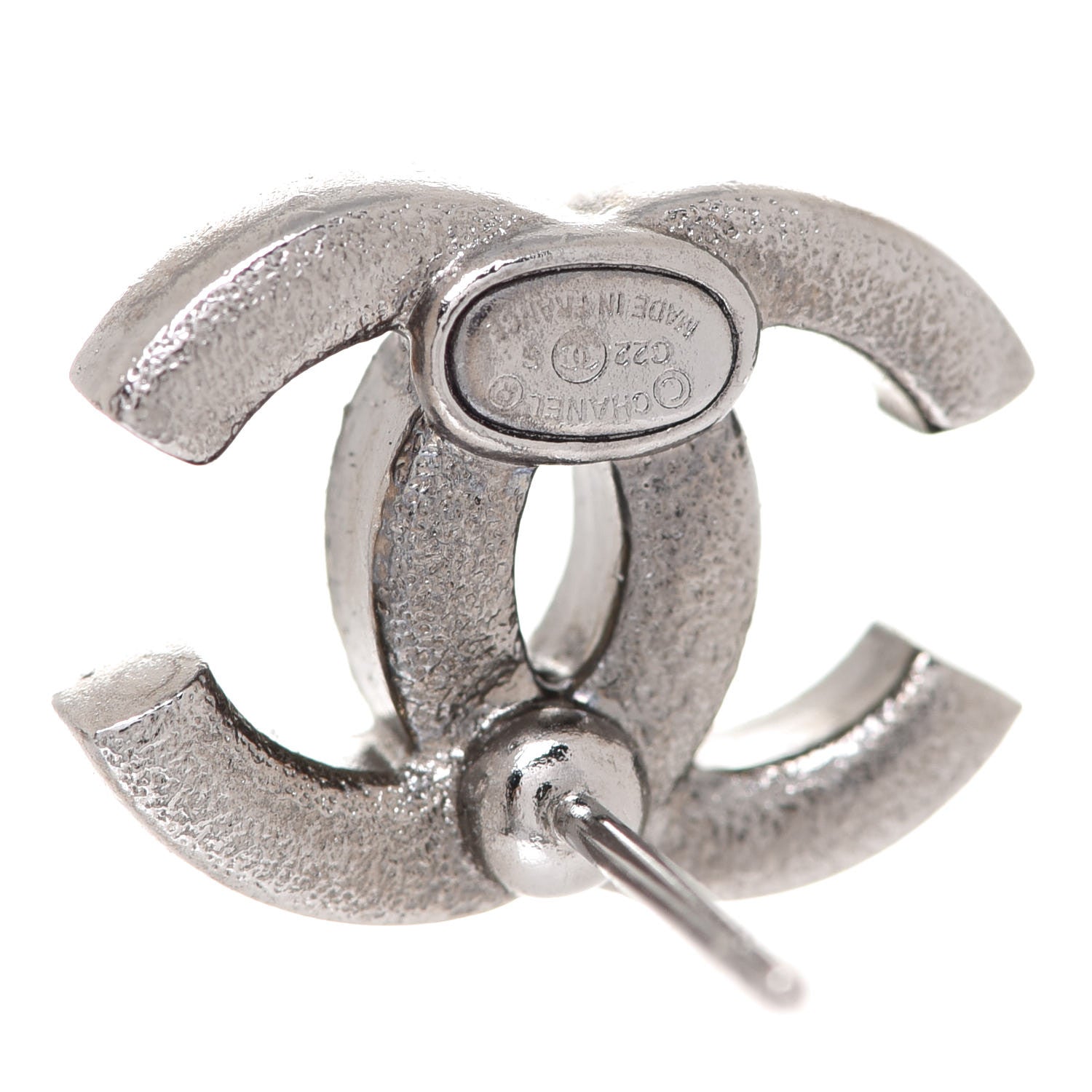 Chanel Ruthenium Crystal CC Earrings Multicolor 4 of 5