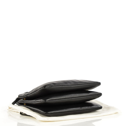 Celine Lambskin Small Trio Crossbody Bag Black 4 of 7