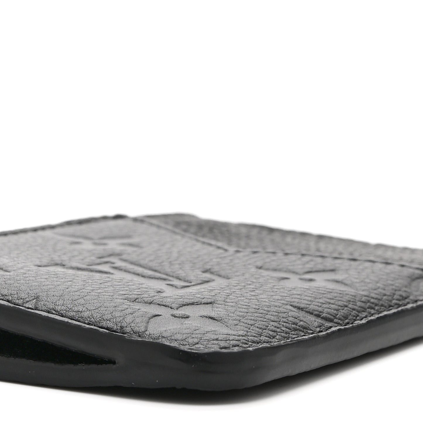 Empreinte Monogram Zipped Romy Card Holder Black