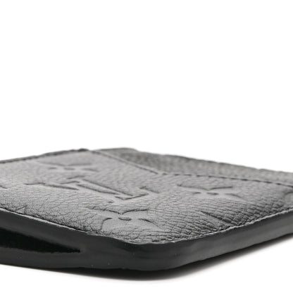 Louis Vuitton Empreinte Monogram Zipped Romy Card Holder Black 7 of 9