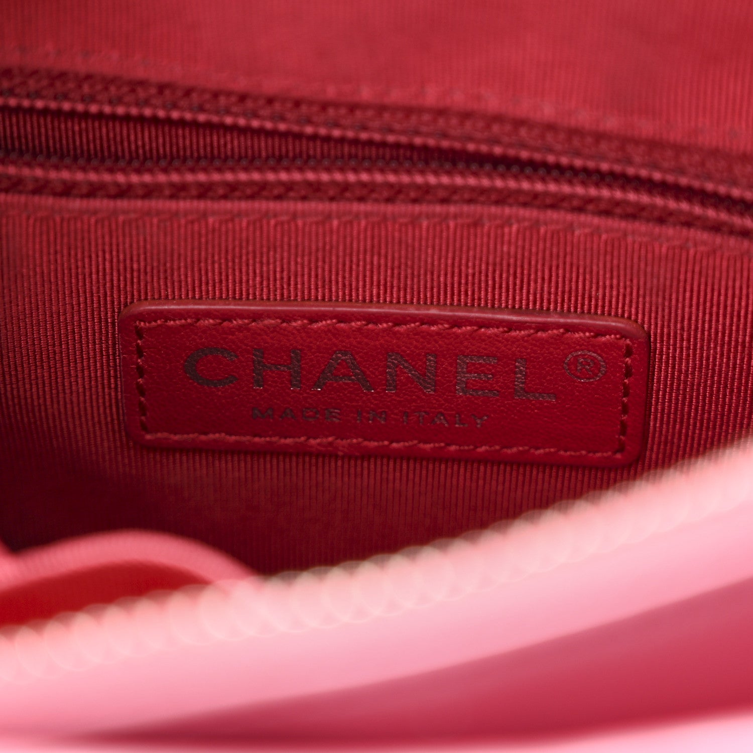 Chanel Aged Calfskin Chevron Quilted Small Gabrielle Hobo Dark Pink 6 of 10