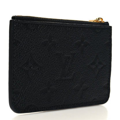 Louis Vuitton Empreinte Monogram Zipped Romy Card Holder Black 3 of 8