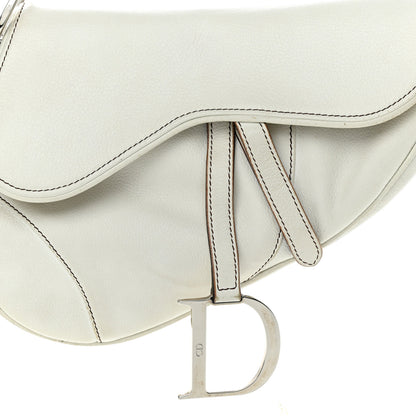 Christian Dior Calfskin Saddle Bag White 8 of 27