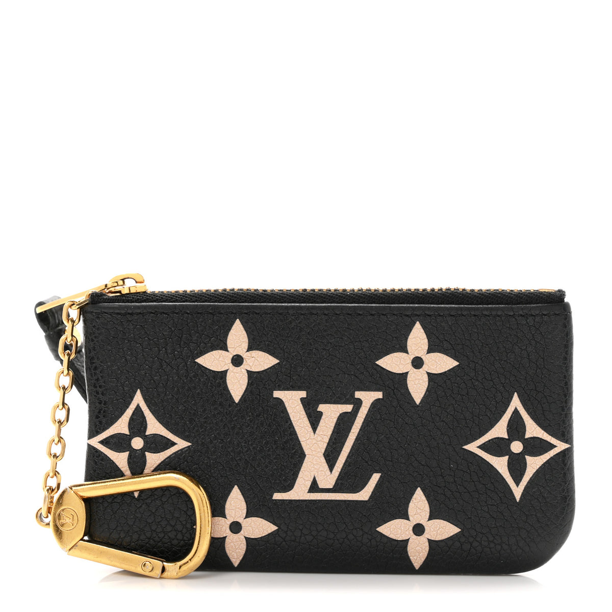 Empreinte Monogram Giant Key Pouch Black Beige
