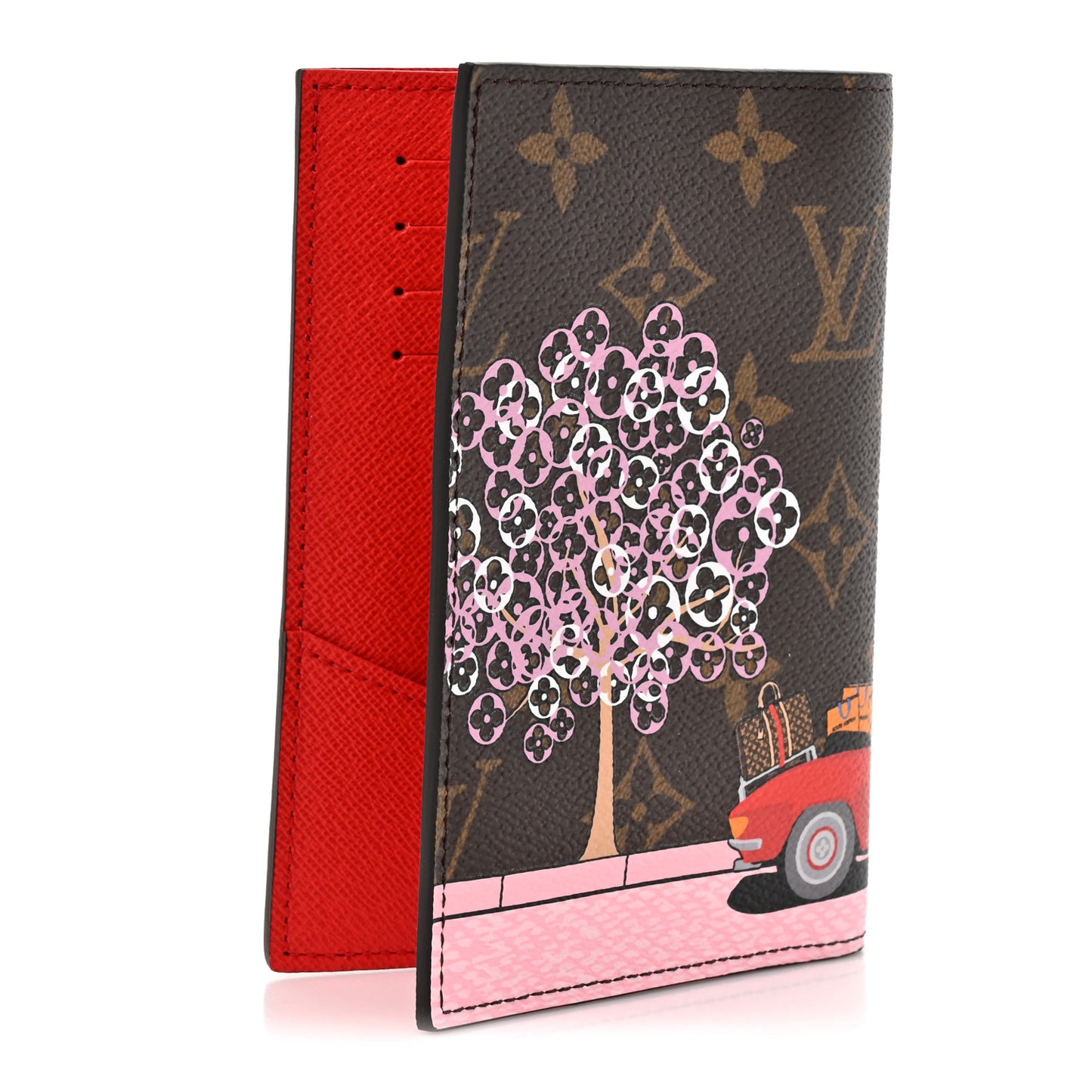 Monogram 2019 Christmas Animation Passport Cover Rouge