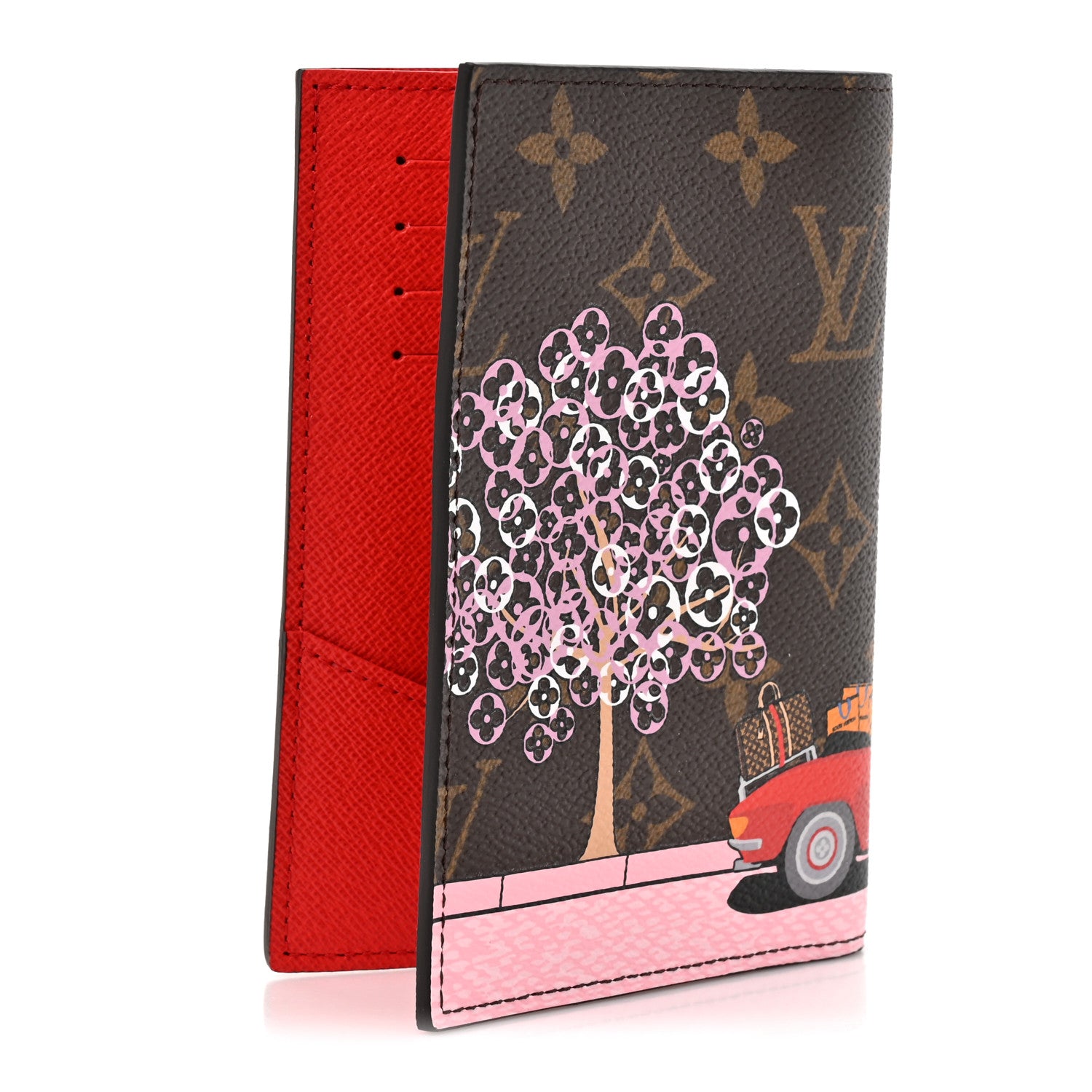 Louis Vuitton Monogram 2019 Christmas Animation Passport Cover Rouge 3 of 7