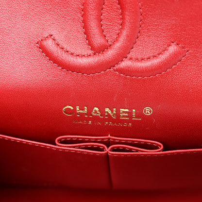 Chanel Lambskin Quilted Small Double Flap Red 6 of 10