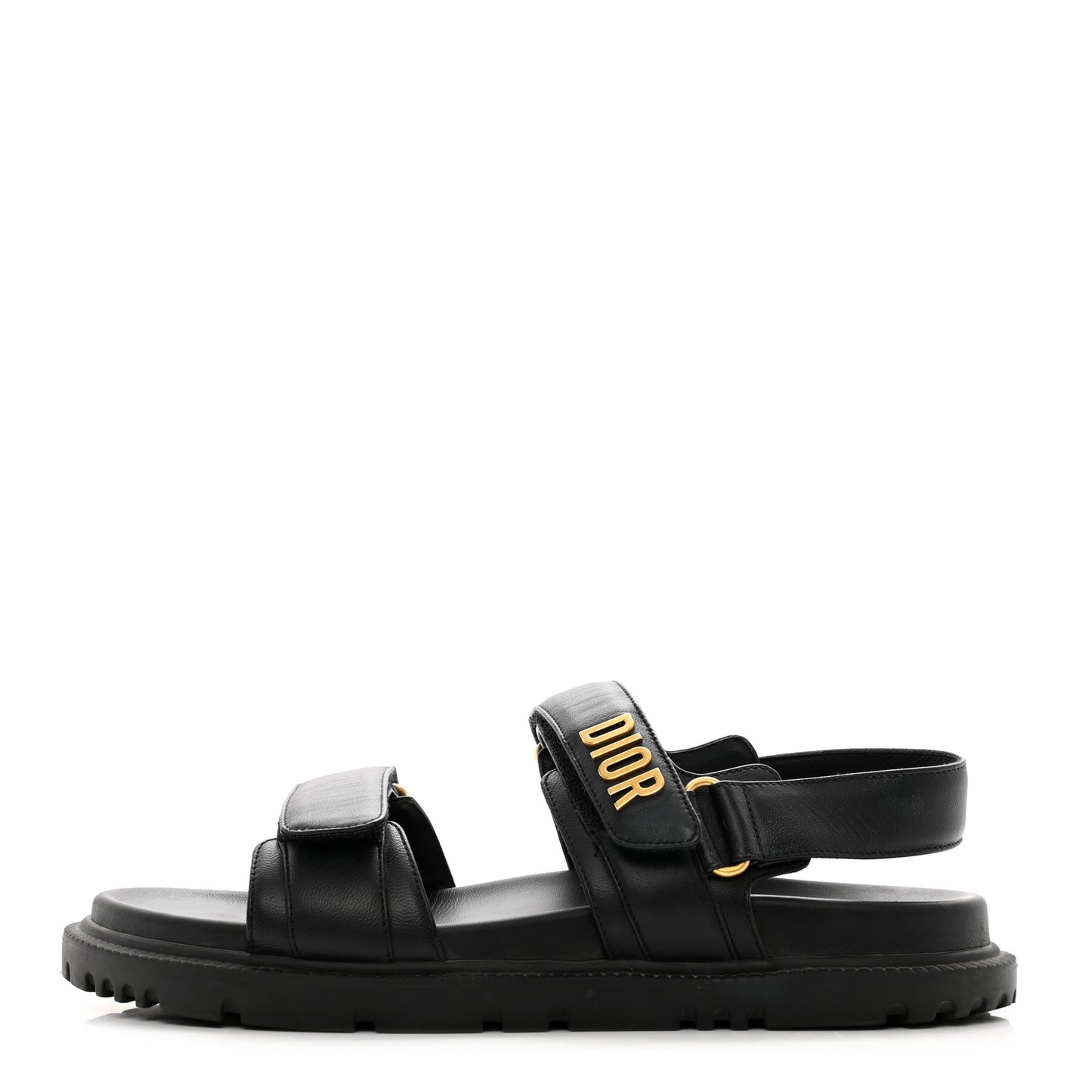 Lambskin Dioract 10mm Sandals 40.5 Black