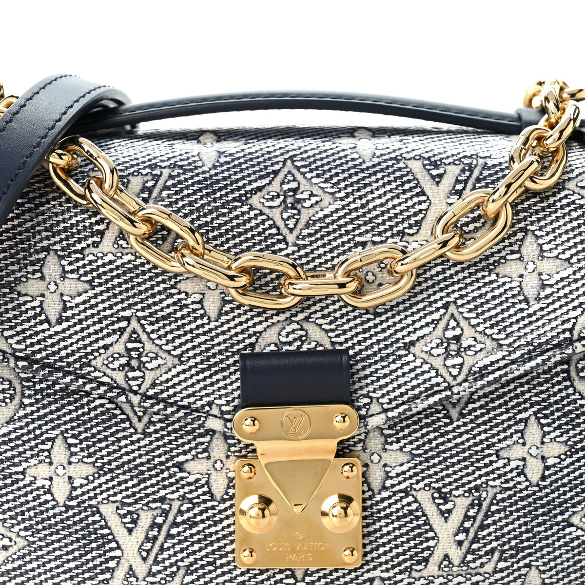Louis Vuitton Monoglam Pochette Metis East West Blue 7 of 9