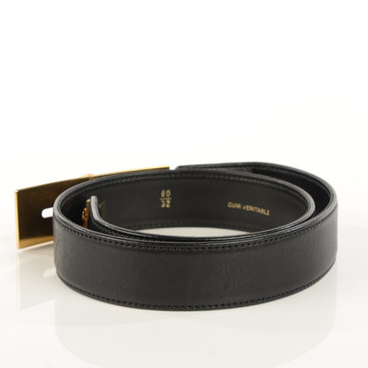 Chanel Lambskin CC Belt 80 32 Black 3 of 7
