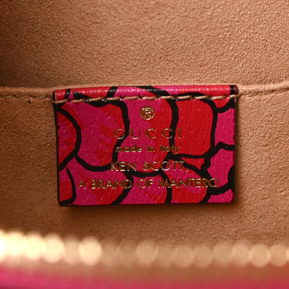 Gucci X KEN SCOTT Textured Calfskin Pomponica Print Mini Horsebit 1955 Top Handle Bag Multicolor Fuxia Pompom 6 of 9