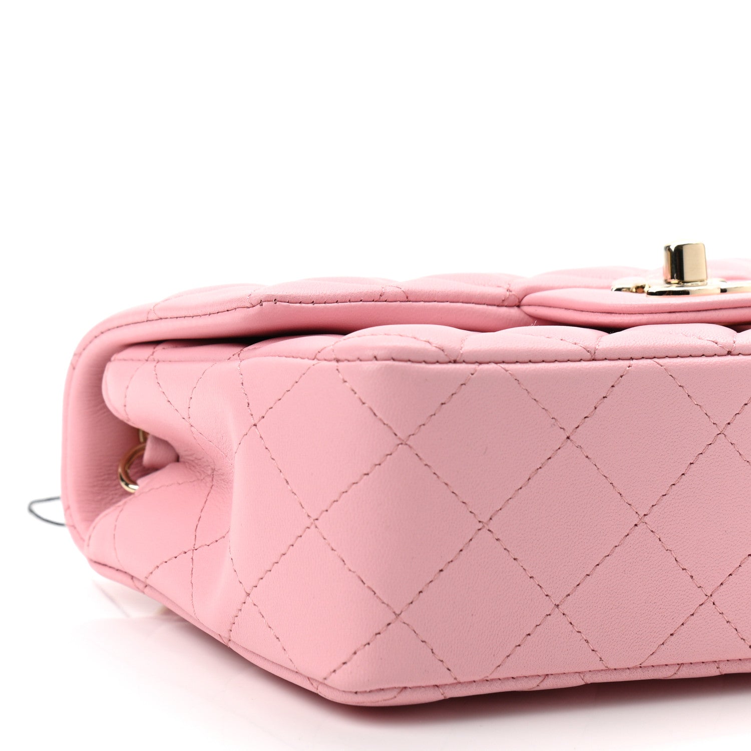 Chanel Lambskin Quilted Mini Rectangular Flap Pink 9 of 11