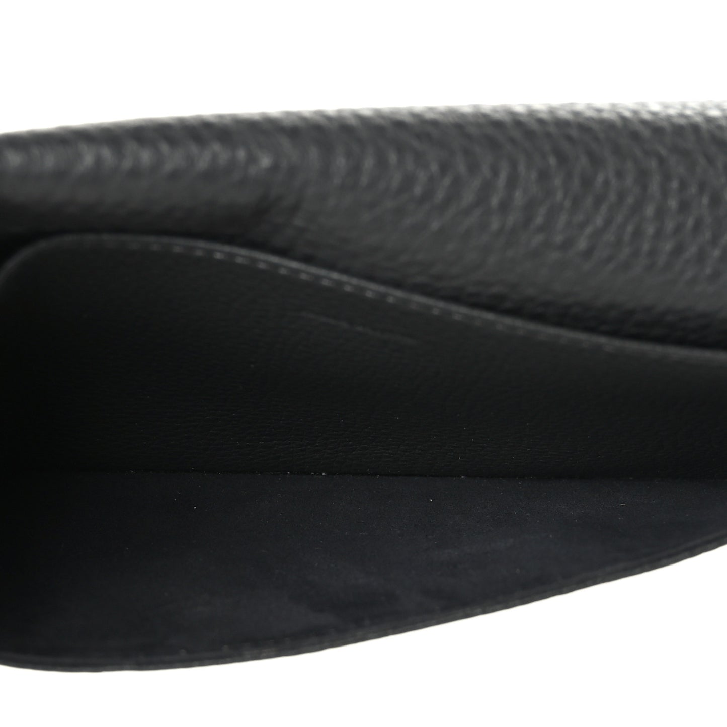 Cuoio Romano Selleria Mini Peekaboo Clutch Wallet Asfalto