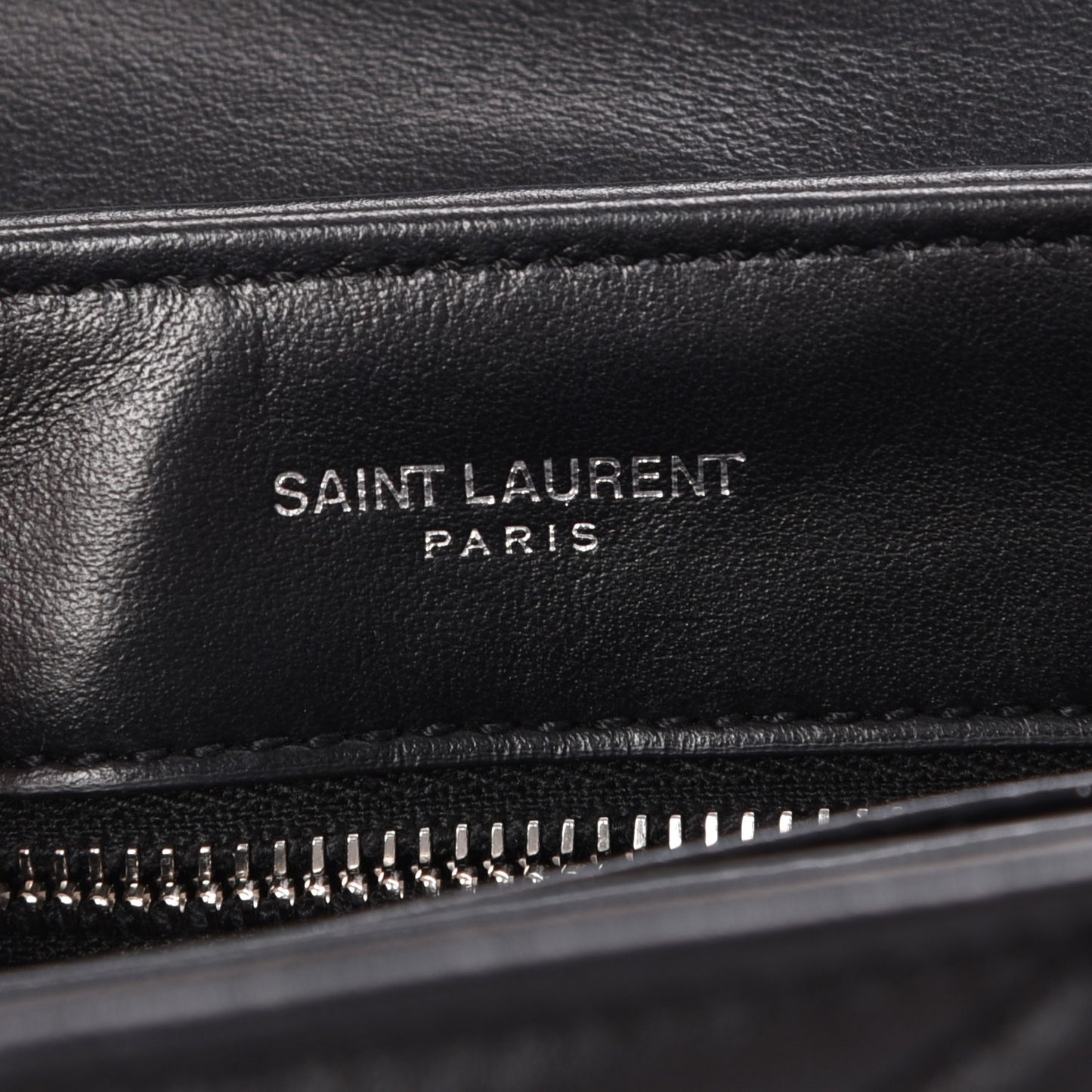 Calfskin Y Quilted Monogram Toy Loulou Crossbody Bag Black