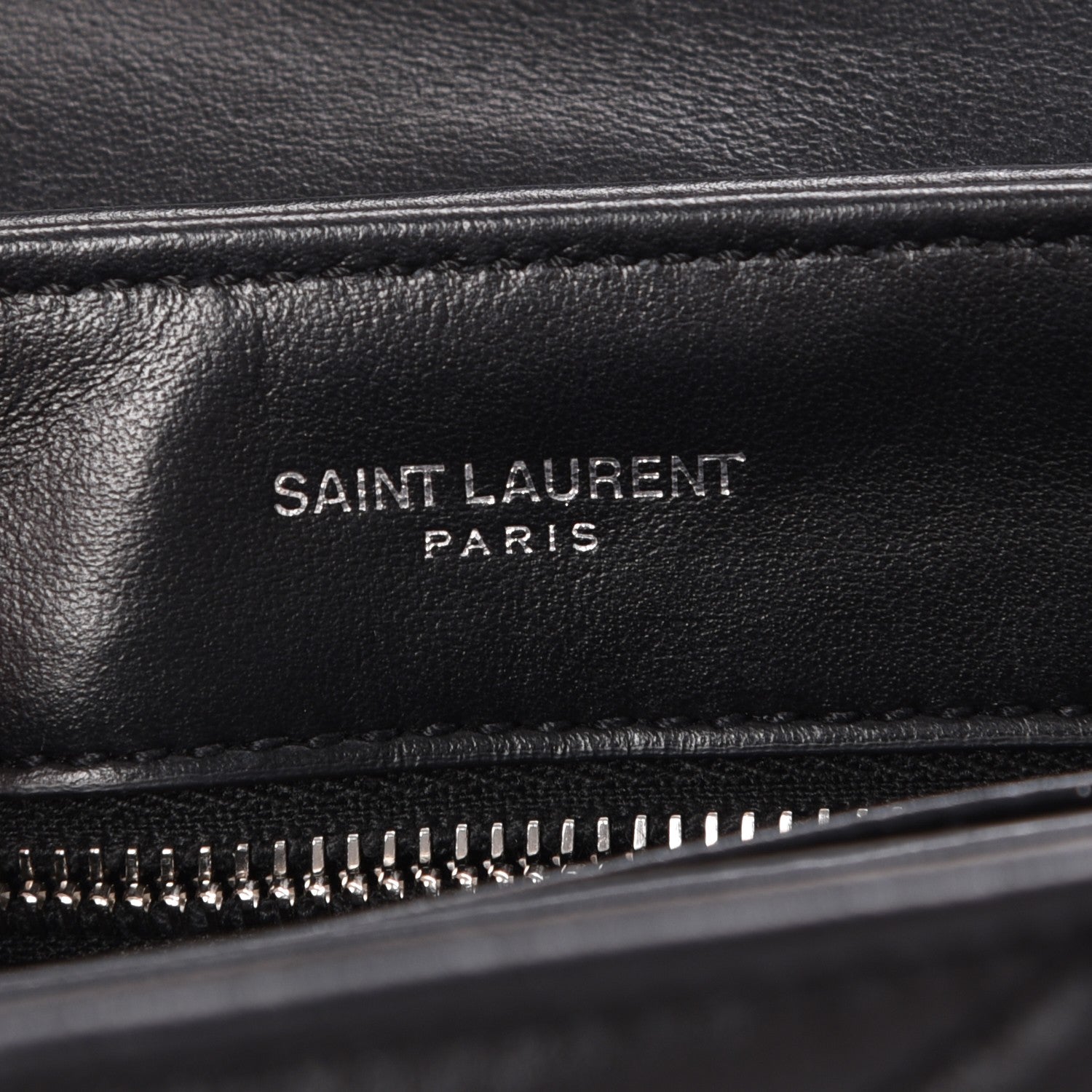 Saint Laurent Calfskin Y Quilted Monogram Toy Loulou Crossbody Bag Black 6 of 9