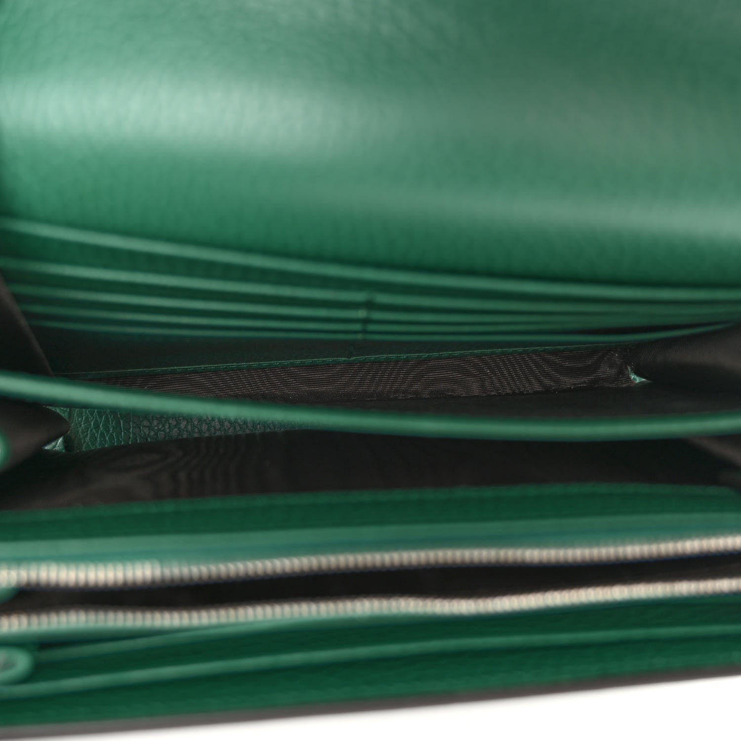 Gucci Calfskin Mini Dionysus Chain Wallet Emerald 5 of 11
