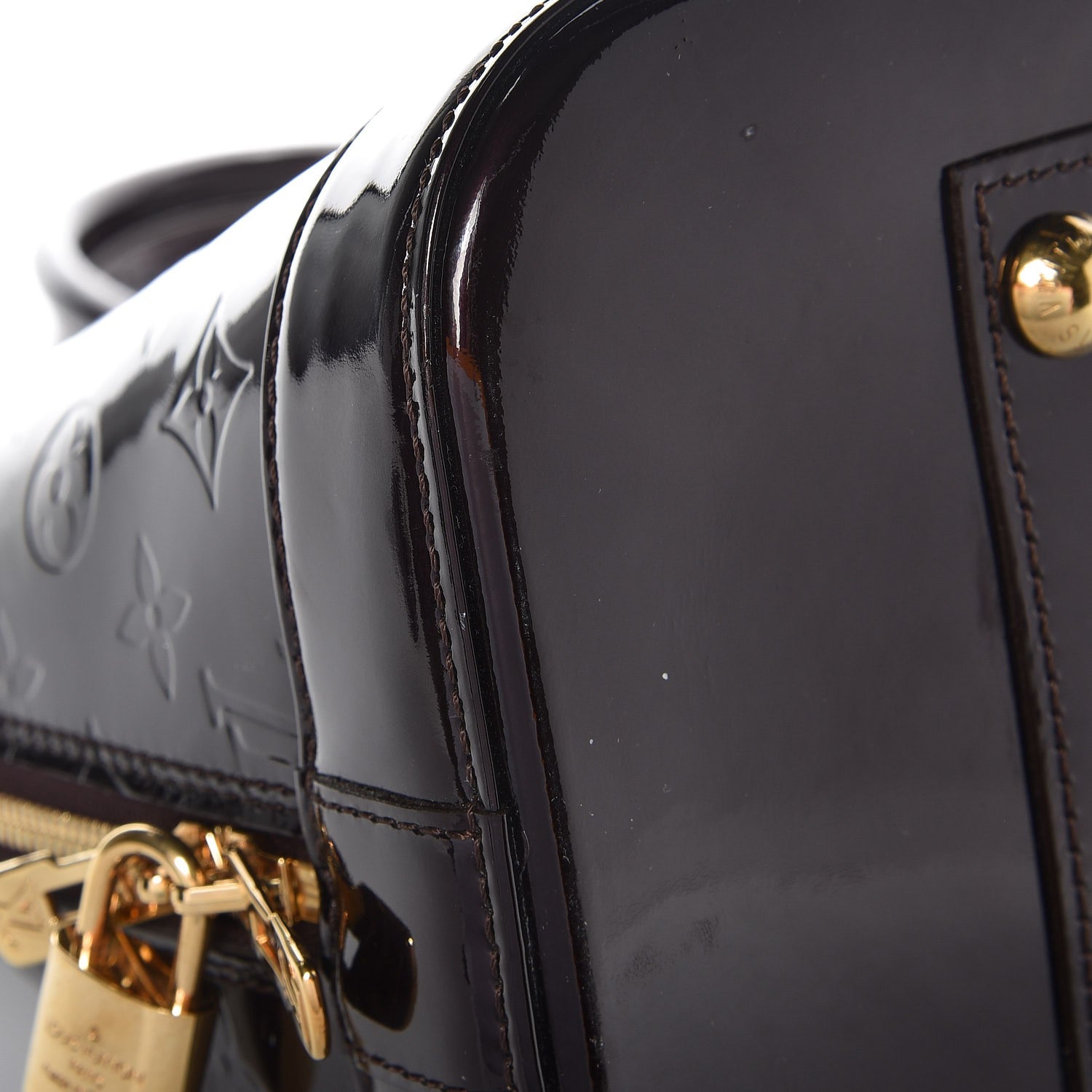 Louis Vuitton Vernis Alma MM Amarante 8 of 8