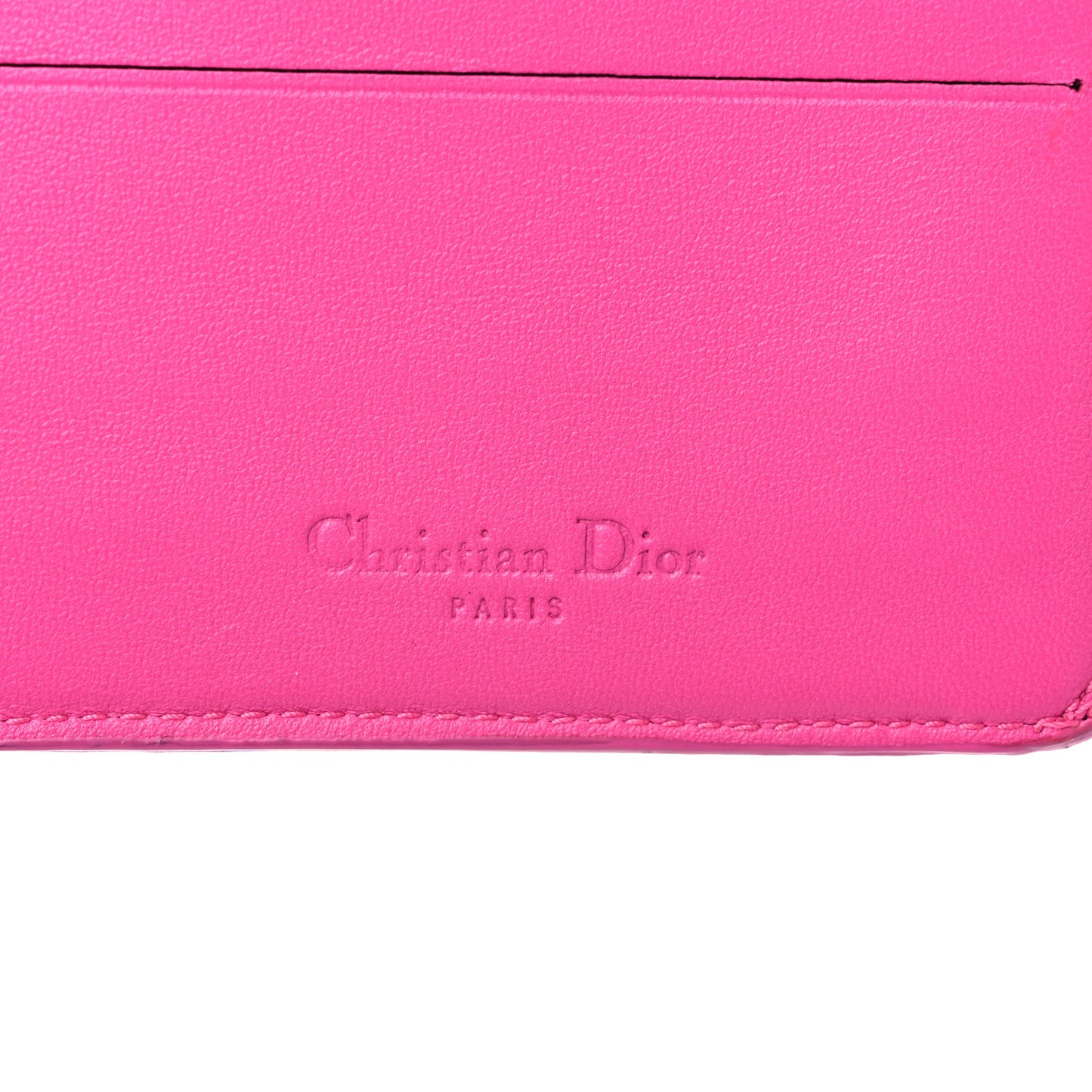 Lambskin Cannage Lady Dior Wallet Organizer Rose Sorbet