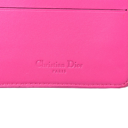 Christian Dior Lambskin Cannage Lady Dior Wallet Organizer Rose Sorbet 6 of 10
