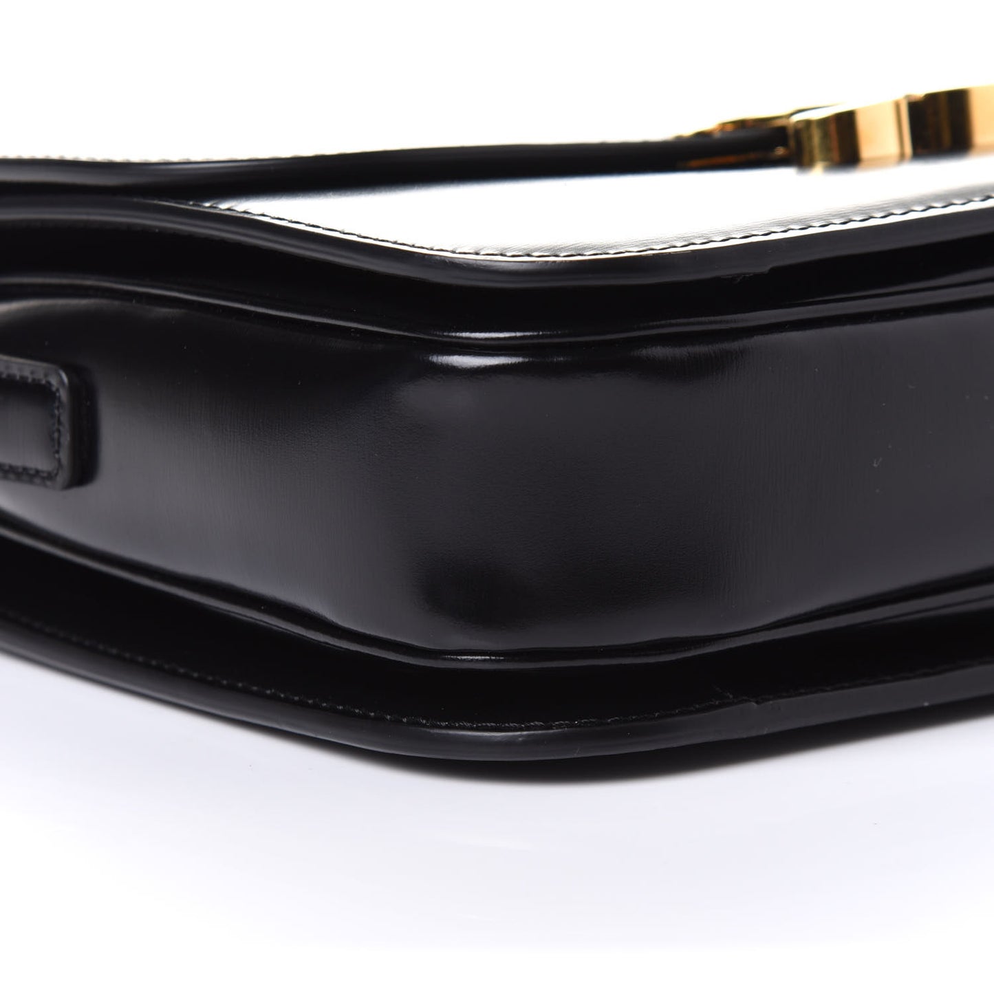 Shiny Calfskin Medium Triomphe Black