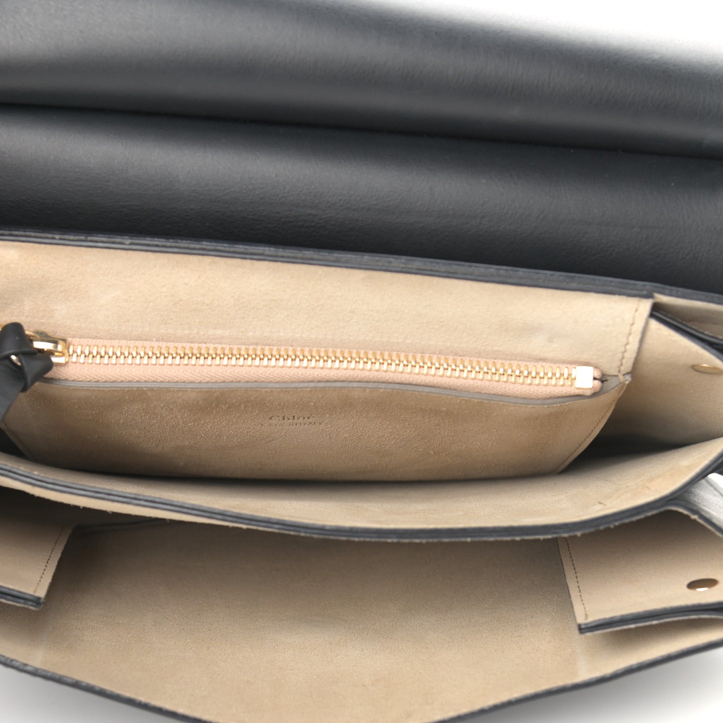 Suede Calfskin Medium Faye Shoulder Bag Black