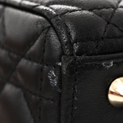 Christian Dior Lambskin Cannage Small My ABCDior Lady Dior Black 10 of 10