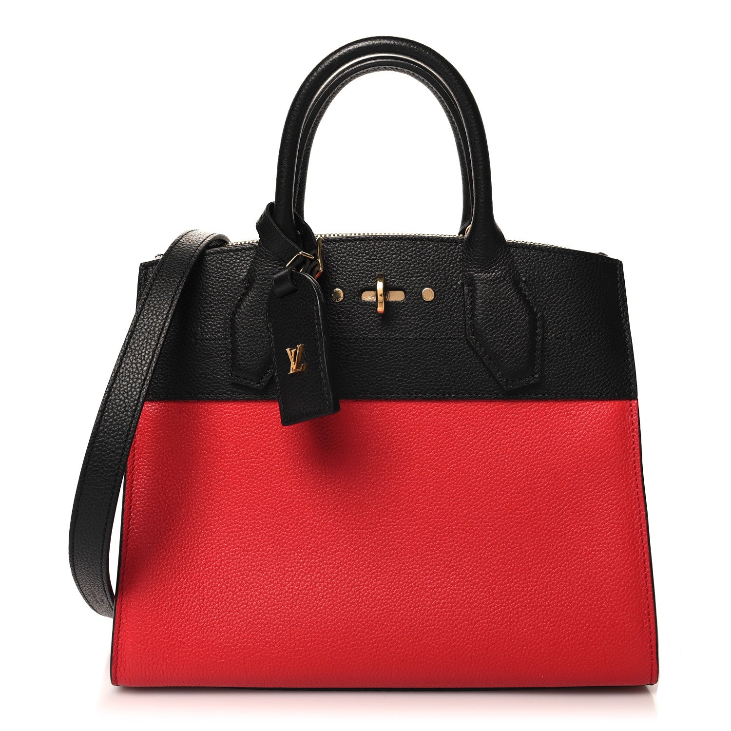 Louis Vuitton Taurillon City Steamer PM Black Rouge 1 of 9