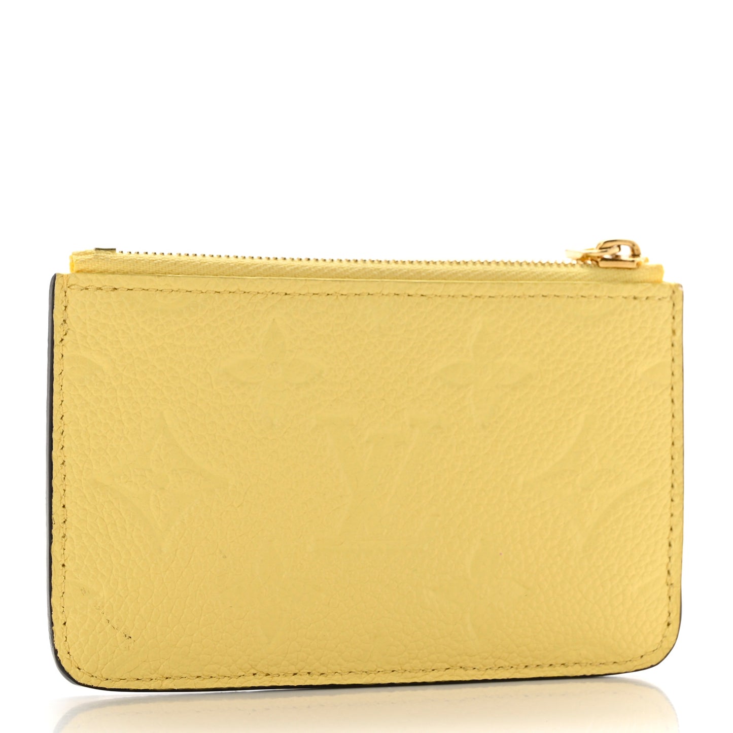 Empreinte Monogram Zipped Romy Card Holder Jaune