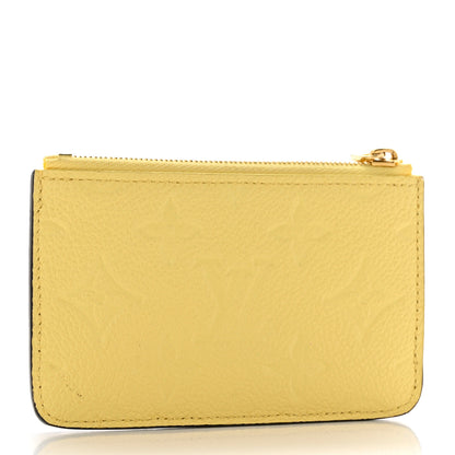 Louis Vuitton Empreinte Monogram Zipped Romy Card Holder Jaune 3 of 6