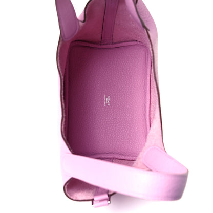 Hermes Taurillon Clemence Picotin Lock 18 PM Mauve Sylvestre 5 of 9