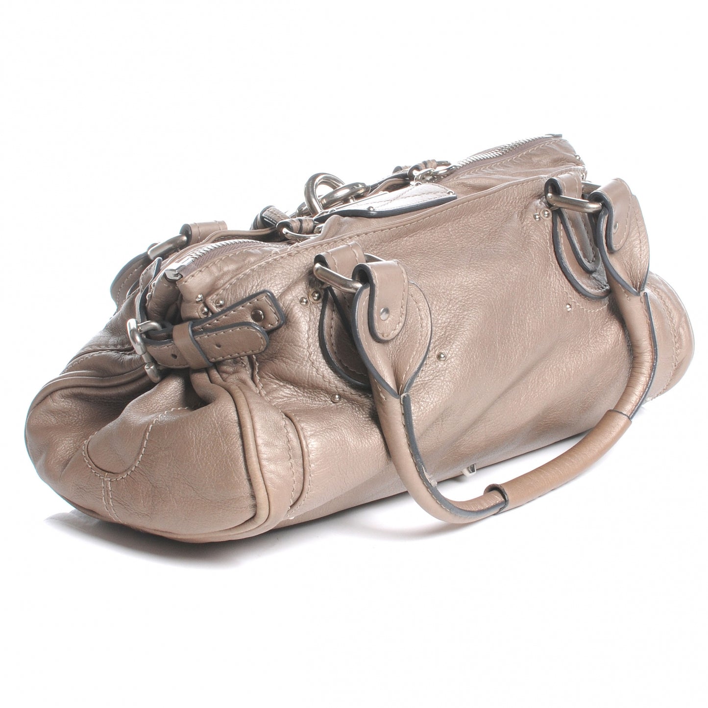 Leather Medium Paddington Metallic