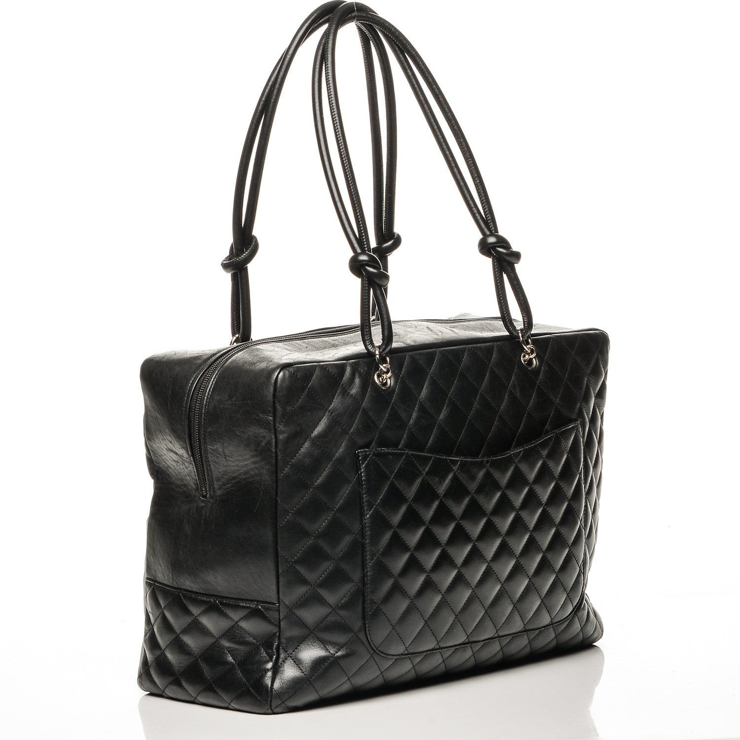 Chanel Calfskin Quilted Large Cambon Bag Black 3 of 8