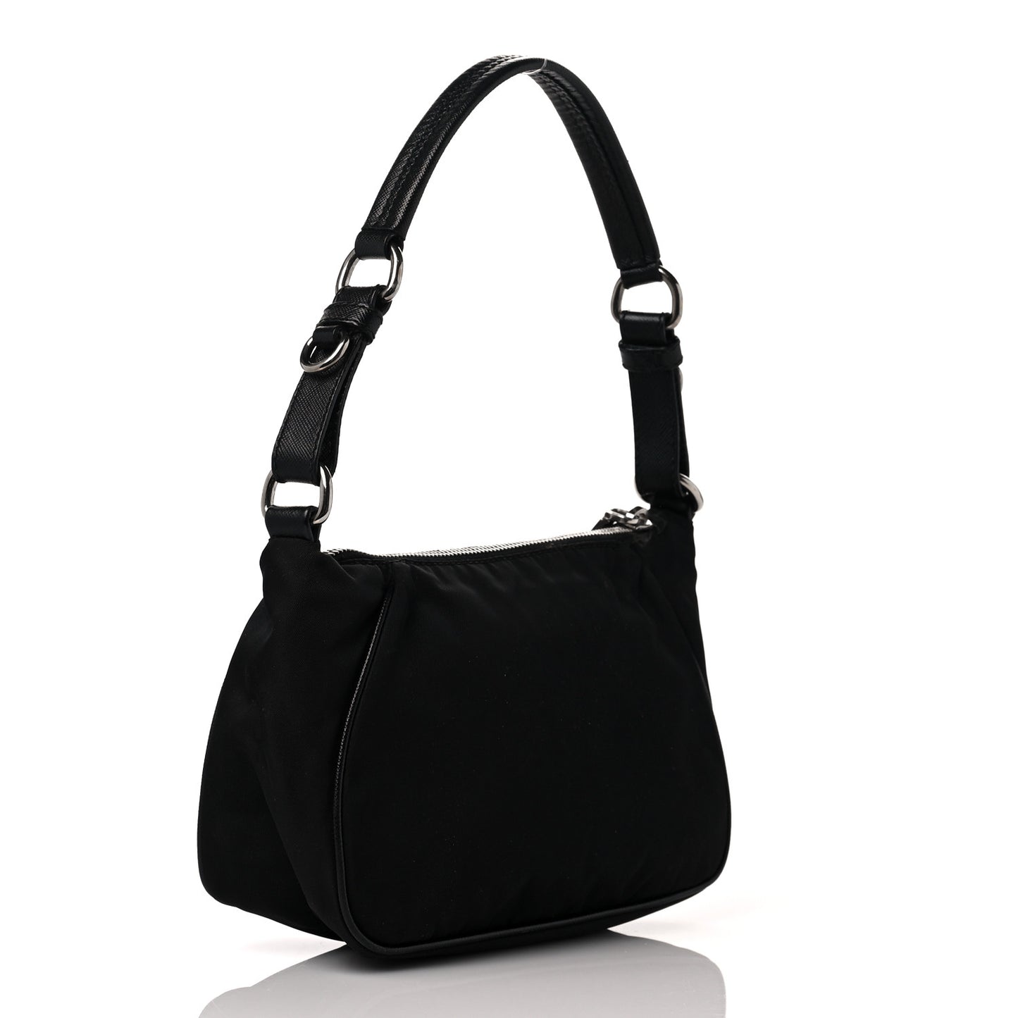 Tessuto Nylon Saffiano Pochette Black