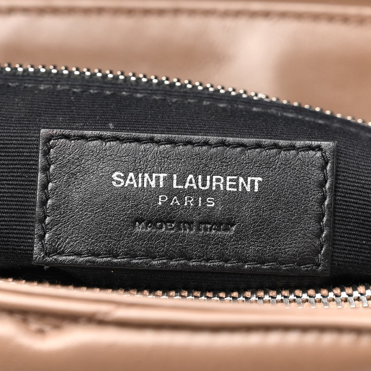 Calfskin Y Quilted Monogram Medium Loulou Chain Satchel Taupe