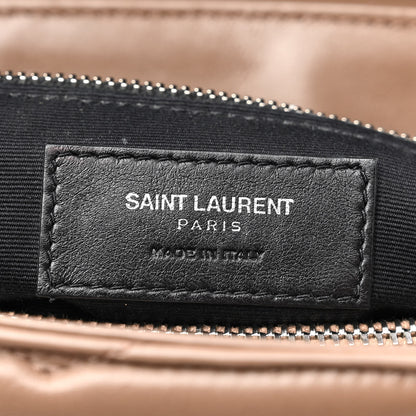 Saint Laurent Calfskin Y Quilted Monogram Medium Loulou Chain Satchel Taupe 6 of 10