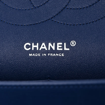 Chanel Lambskin Quilted Jumbo Double Flap Blue 5 of 12