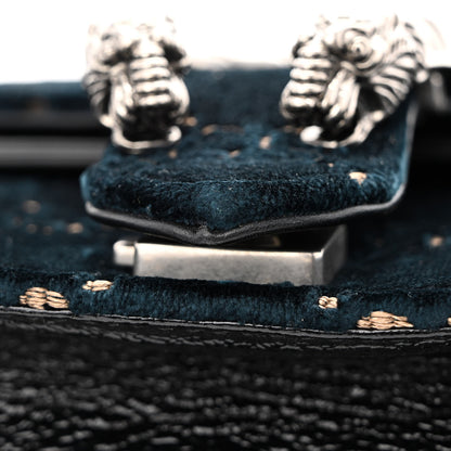 Gucci Velvet Skipper GG Monogram Small Dionysus Shoulder Bag Blue Beige Black 13 of 13