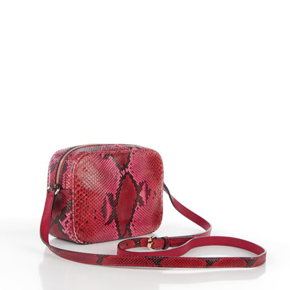 Gucci Python Small Soho Disco Bag Red 3 of 7