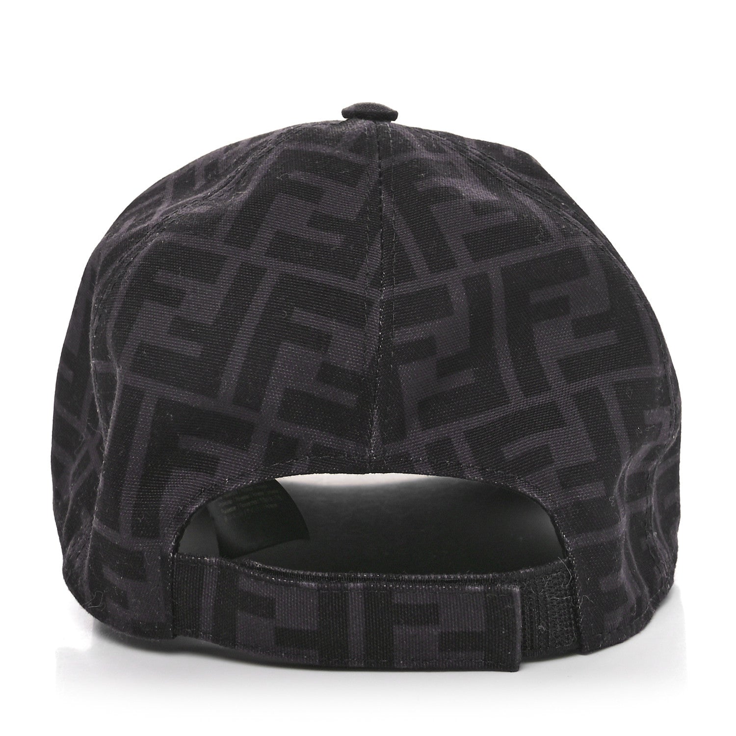 Fendi Canvas FF Reloaded Baseball Hat Black White 6 of 8