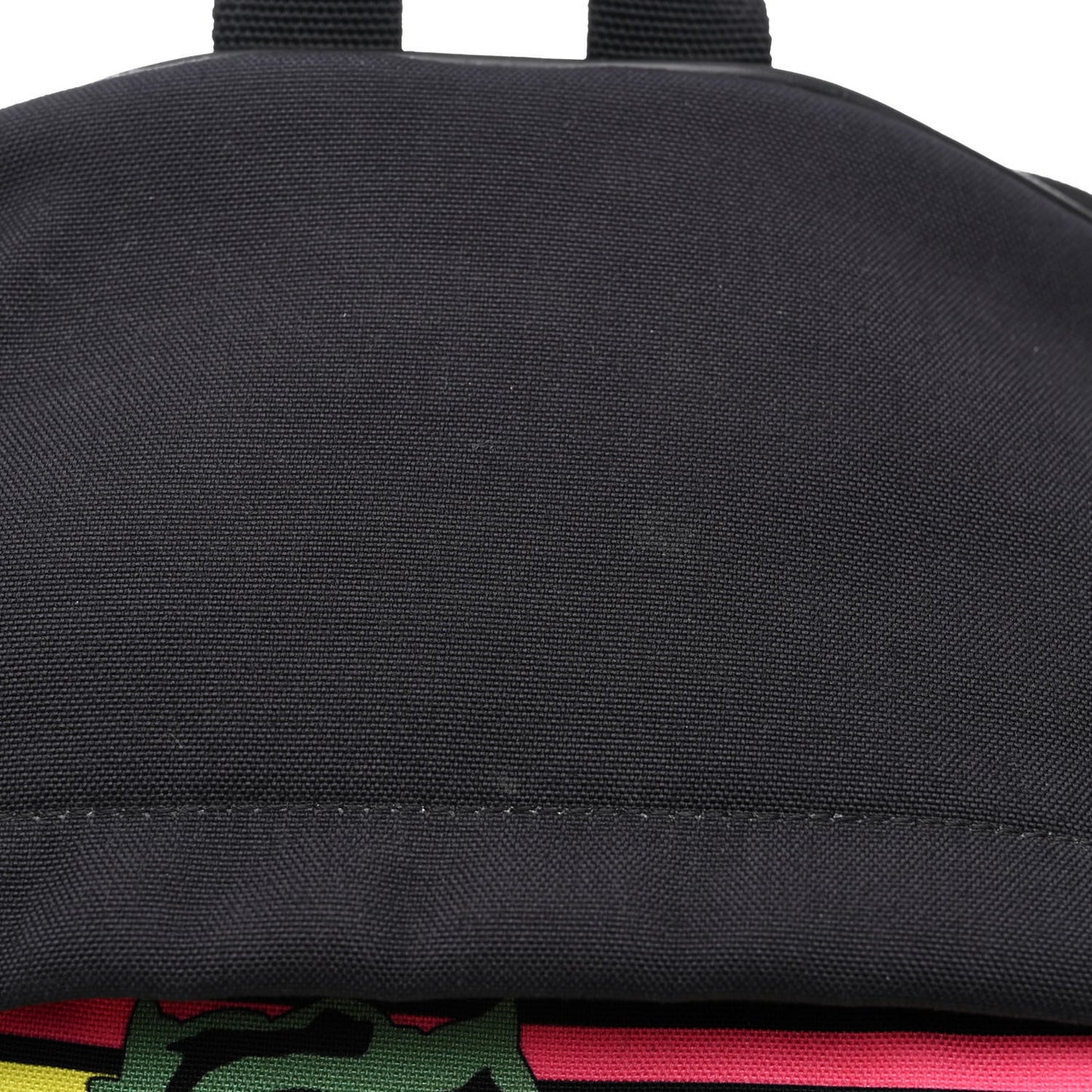 Nylon Twill Dinosaur Print City Backpack Black Multicolor