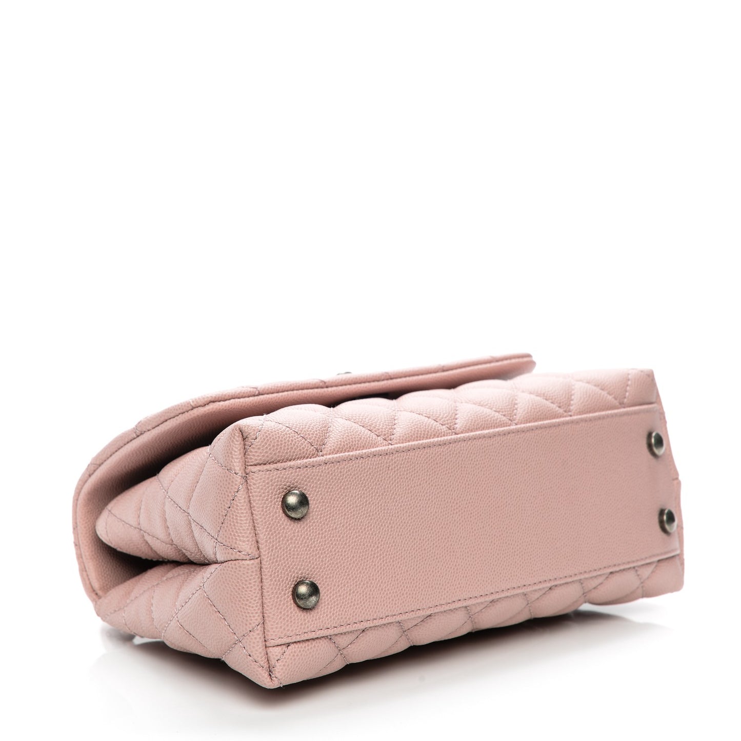 Caviar Quilted Mini Coco Handle Flap Pink