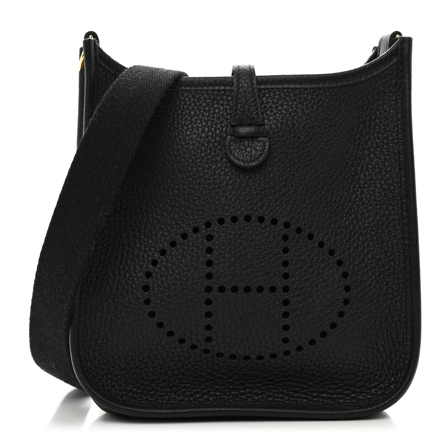 Hermes Taurillon Clemence Evelyne TPM Black 1 of 9