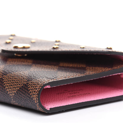 Louis Vuitton Damier Ebene Studded Victorine Wallet 8 of 10