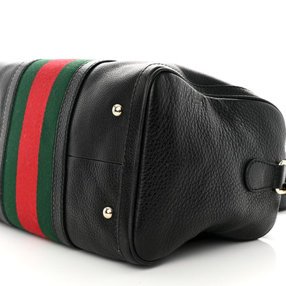 Gucci Calfskin Vintage Web Medium Boston Black 9 of 9