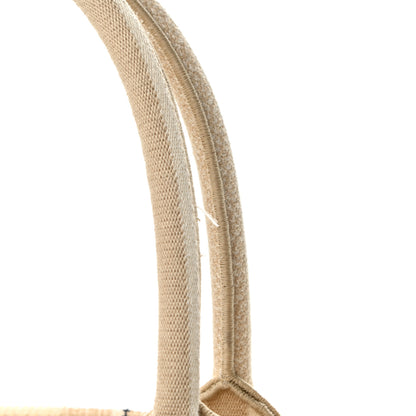 Christian Dior Canvas Embroidered Large Stripes Book Tote Beige 13 of 13