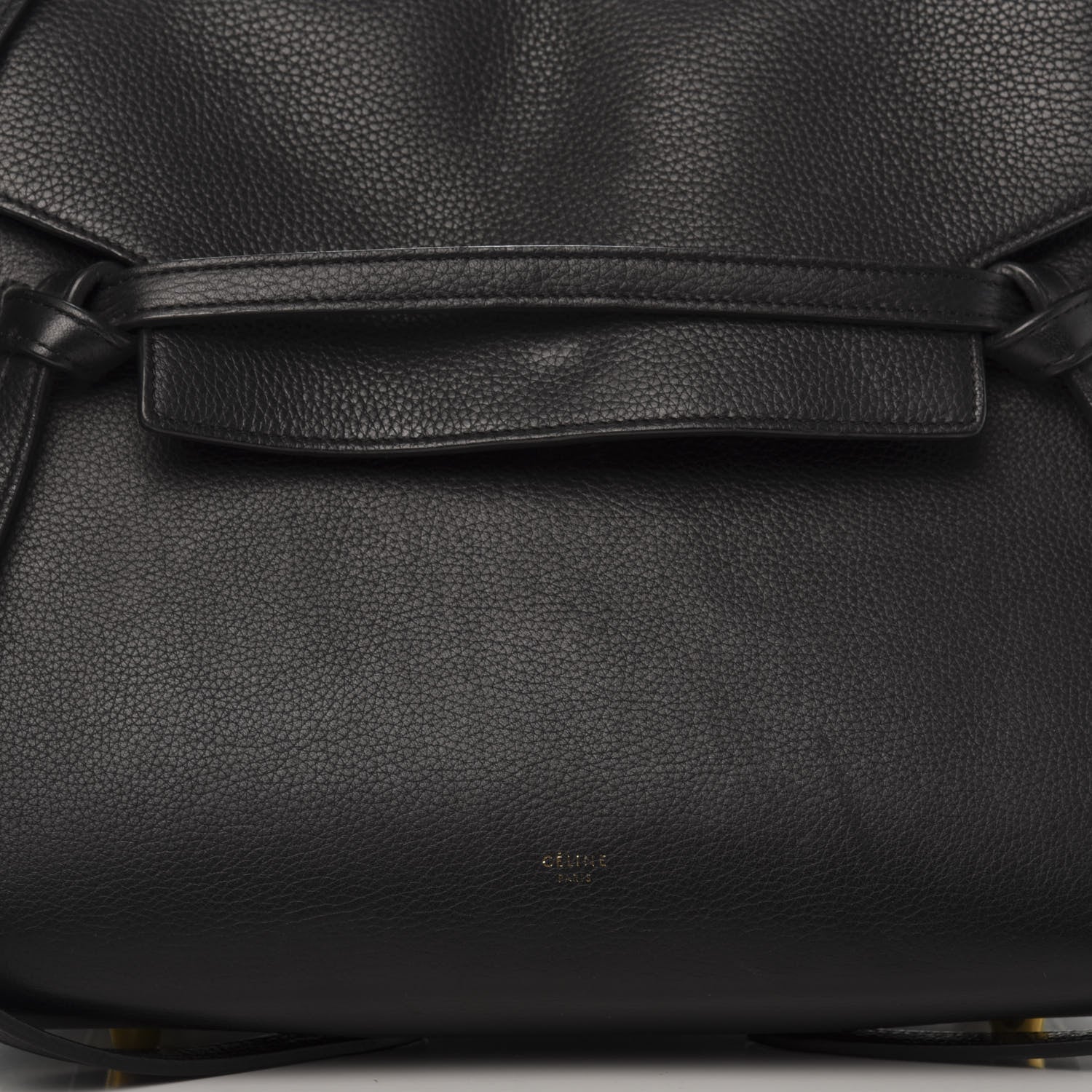 Celine Drummed Calfskin Mini Belt Bag Black 11 of 11