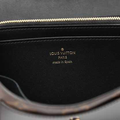 Louis Vuitton Monogram Flower Lock Long Wallet Black 6 of 10