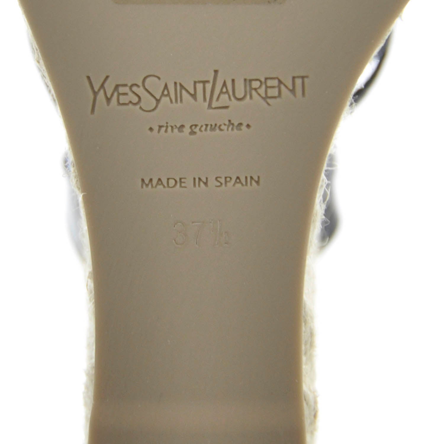 Saint Laurent Agadir 90 Espadrille Sandals 37.5 Black 4 of 6