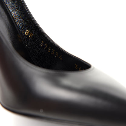 Saint Laurent Calfskin 105 Pumps 36.5 Black 10 of 11
